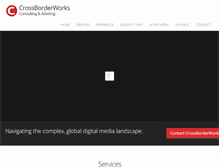Tablet Screenshot of crossborderworks.com